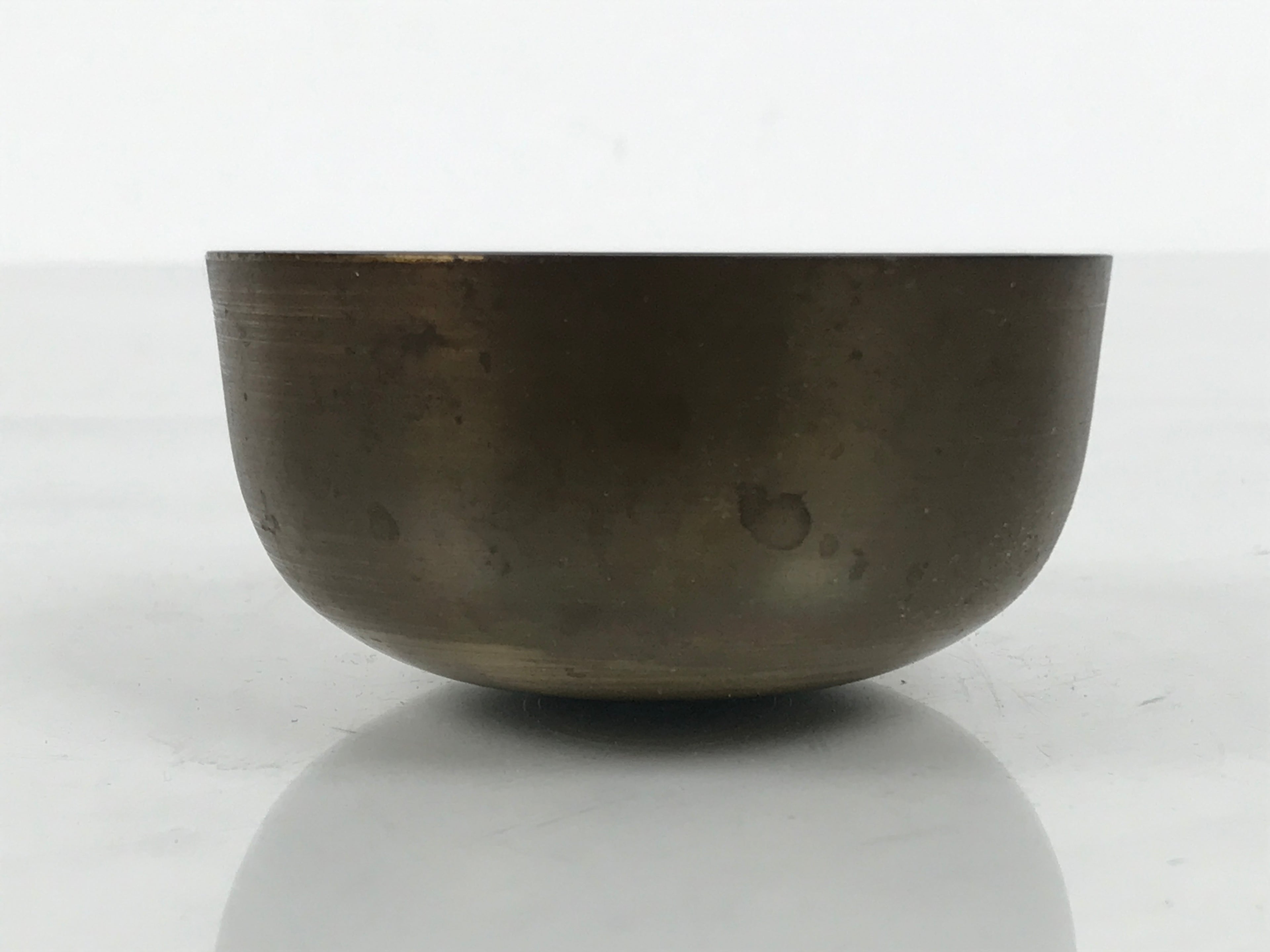 Japanese Buddhist Altar Fitting Brass Metal Orin Bell Singing Bowl Butsugu BA907