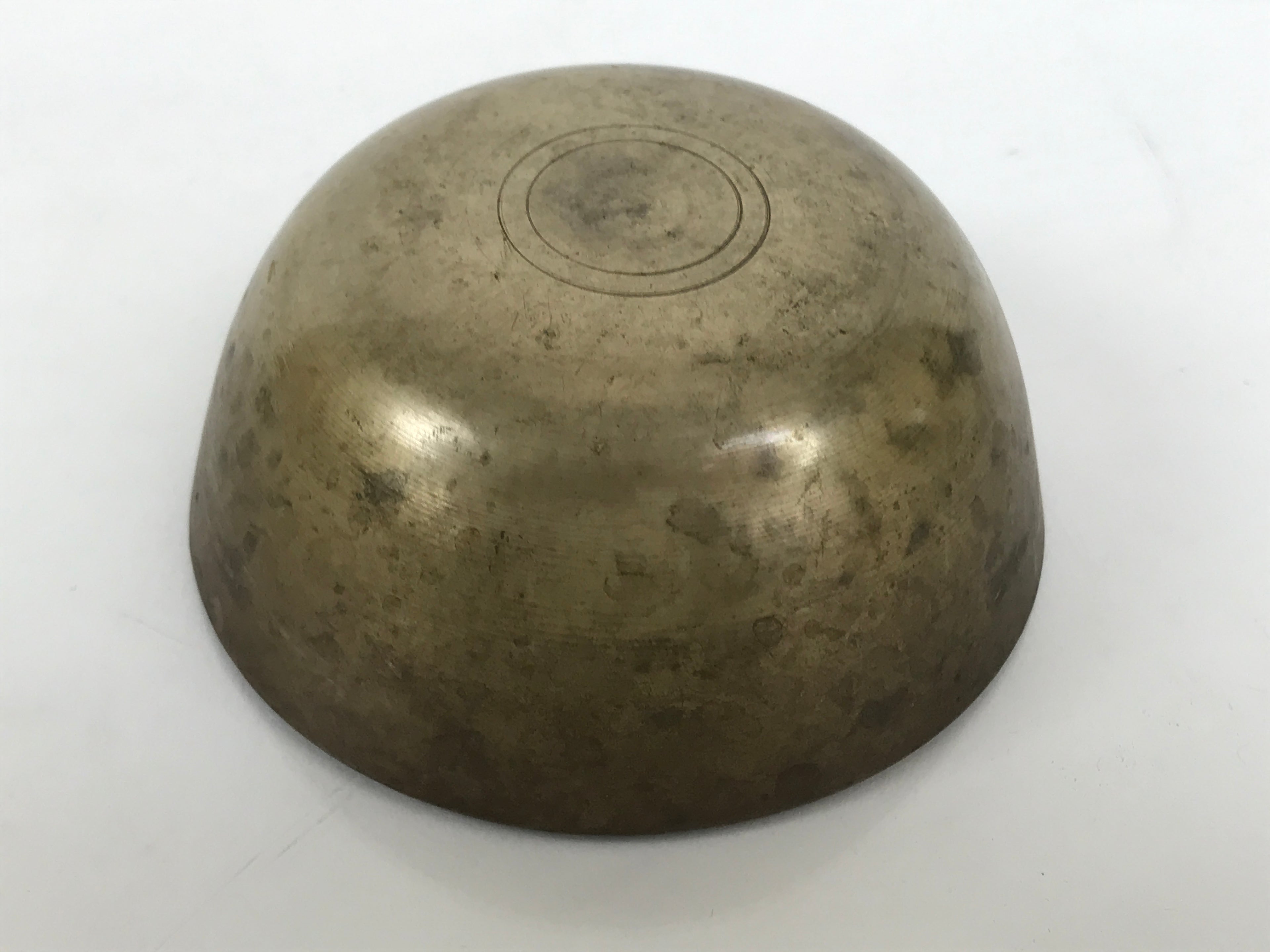 Japanese Buddhist Altar Fitting Brass Metal Orin Bell Singing Bowl Butsugu BA908