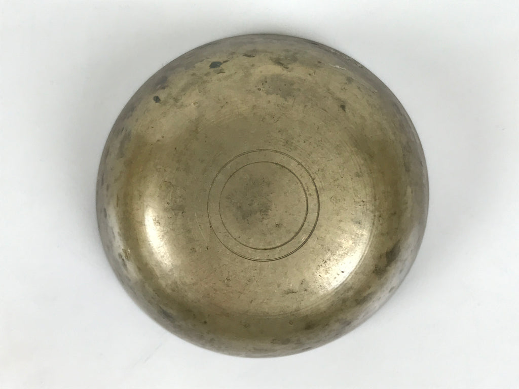 Japanese Buddhist Altar Fitting Brass Metal Orin Bell Singing Bowl Butsugu BA908