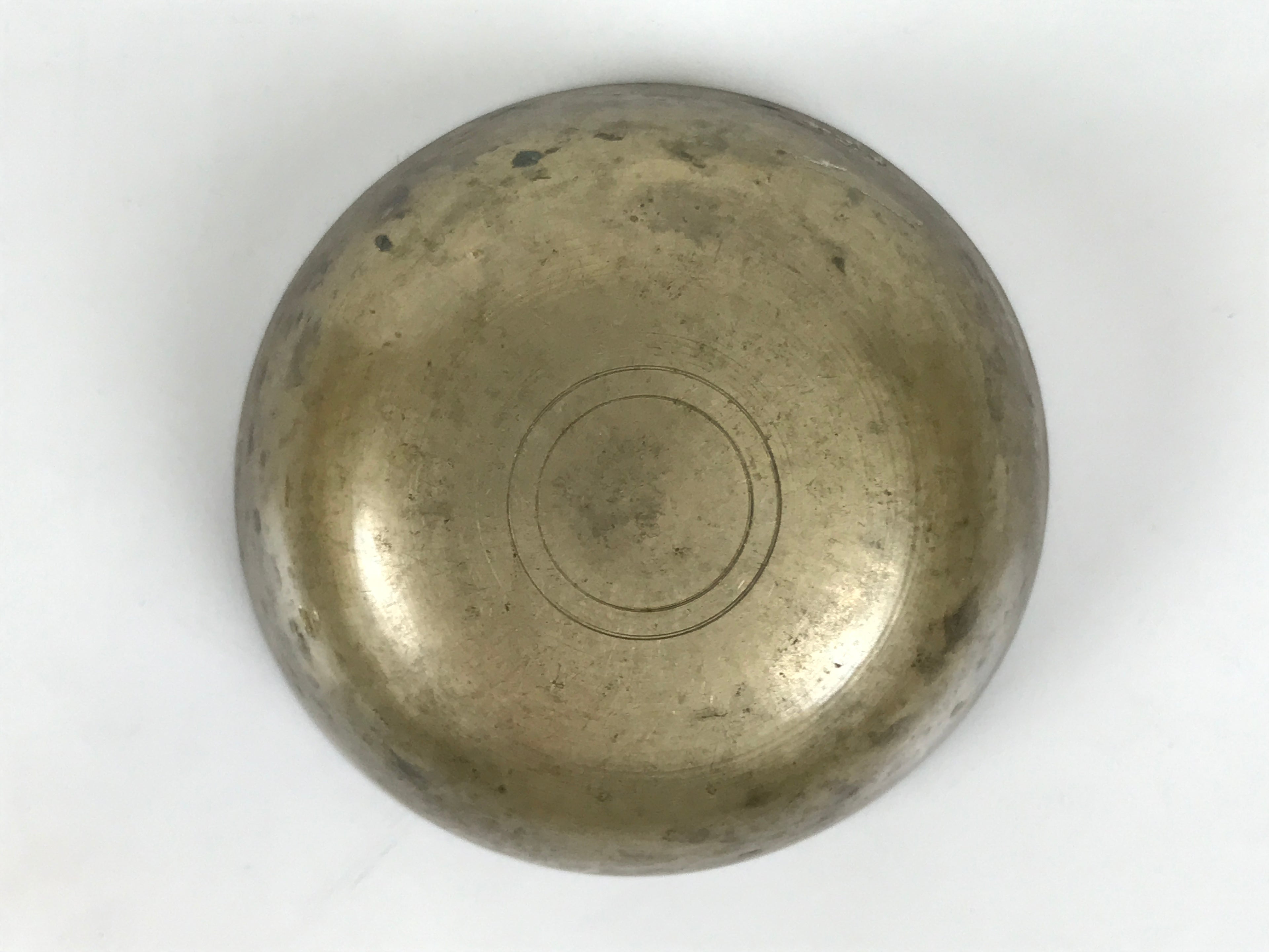 Japanese Buddhist Altar Fitting Brass Metal Orin Bell Singing Bowl Butsugu BA908