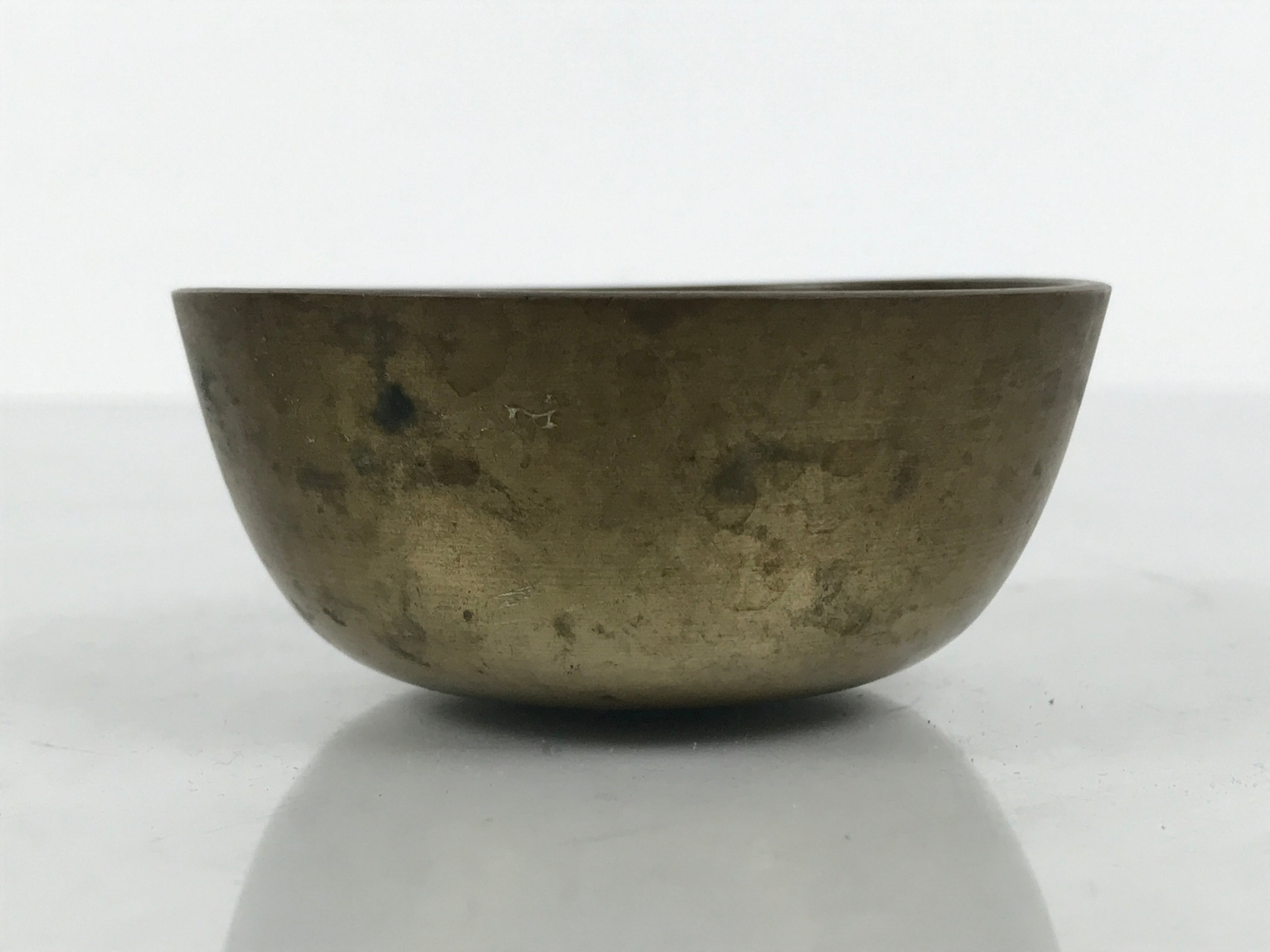 Japanese Buddhist Altar Fitting Brass Metal Orin Bell Singing Bowl Butsugu BA908
