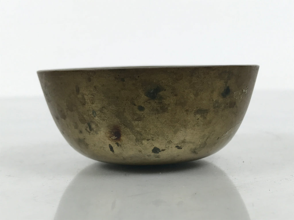 Japanese Buddhist Altar Fitting Brass Metal Orin Bell Singing Bowl Butsugu BA908