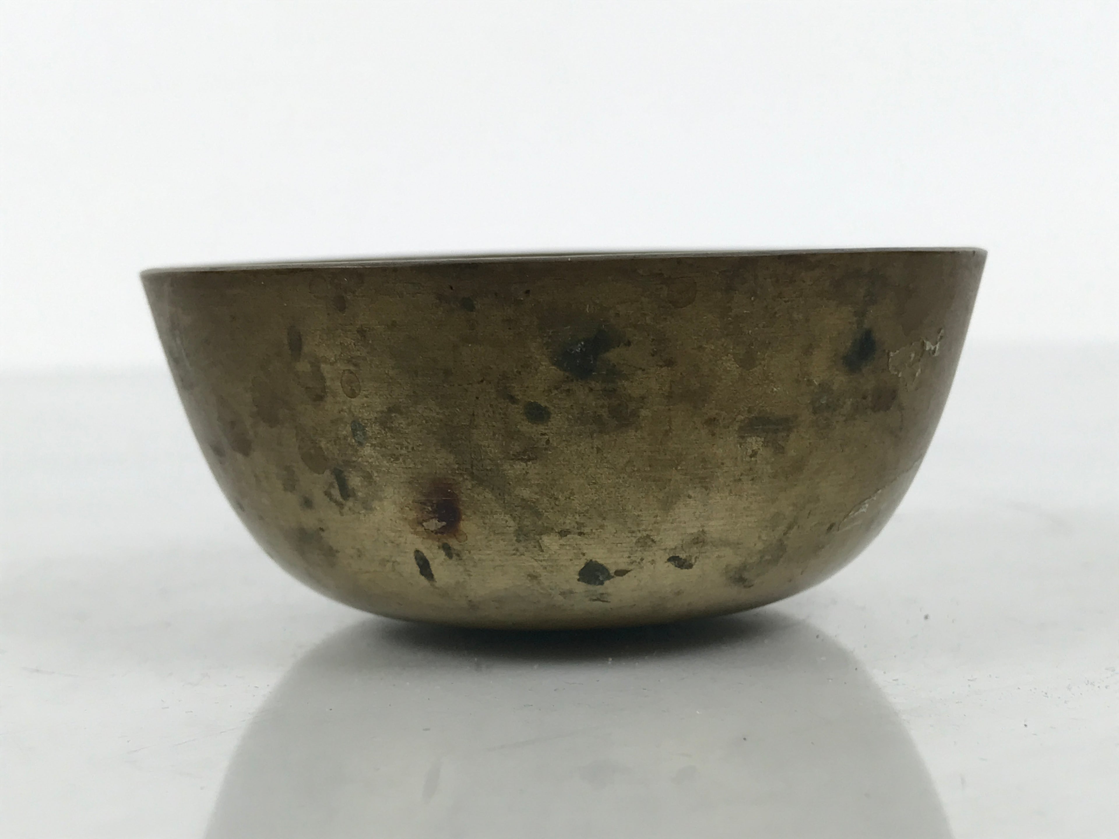 Japanese Buddhist Altar Fitting Brass Metal Orin Bell Singing Bowl Butsugu BA908
