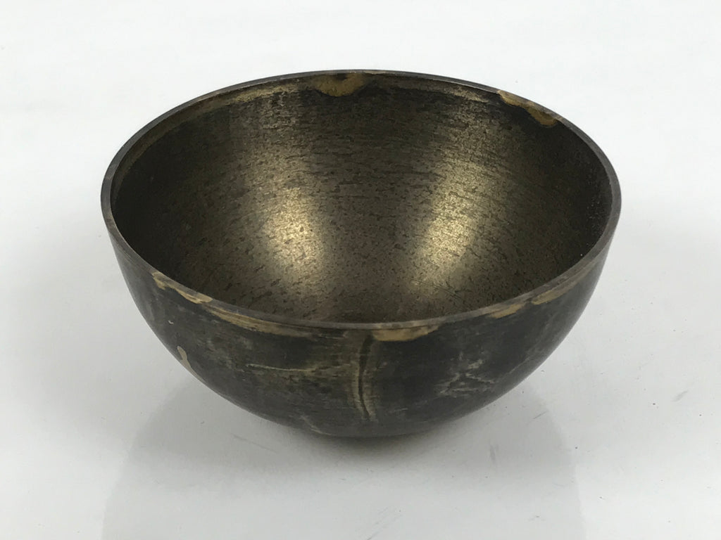 Japanese Buddhist Altar Fitting Brass Metal Orin Bell Singing Bowl Butsugu BA909