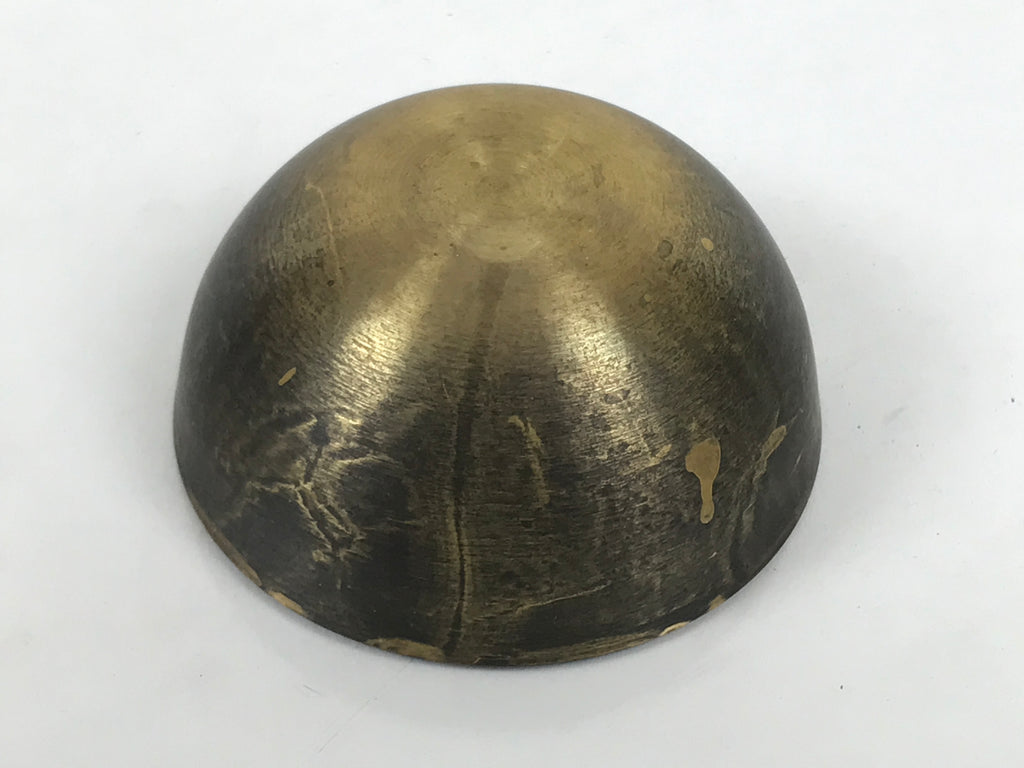 Japanese Buddhist Altar Fitting Brass Metal Orin Bell Singing Bowl Butsugu BA909