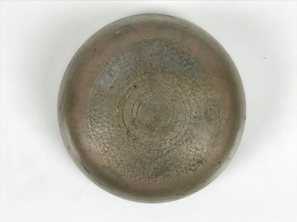 Japanese Buddhist Altar Fitting Brass Metal Orin Bell Singing Bowl Butsugu BA910