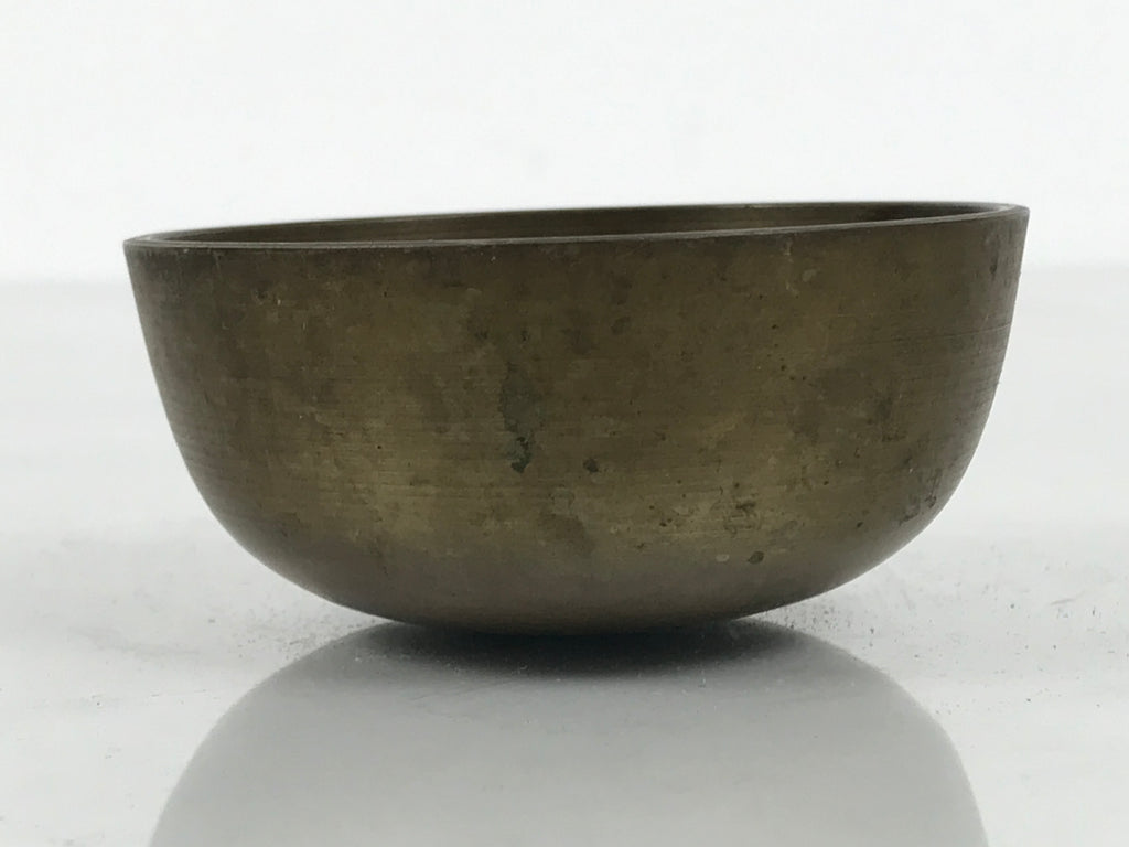 Japanese Buddhist Altar Fitting Brass Metal Orin Bell Singing Bowl Butsugu BA910