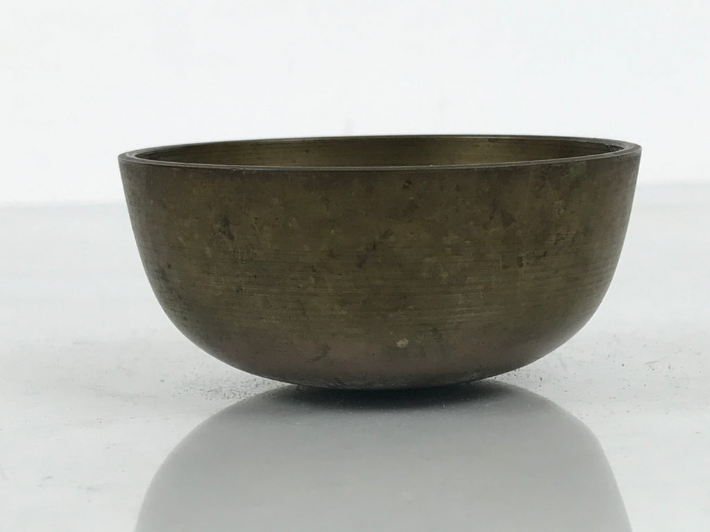 Japanese Buddhist Altar Fitting Brass Metal Orin Bell Singing Bowl Butsugu BA910