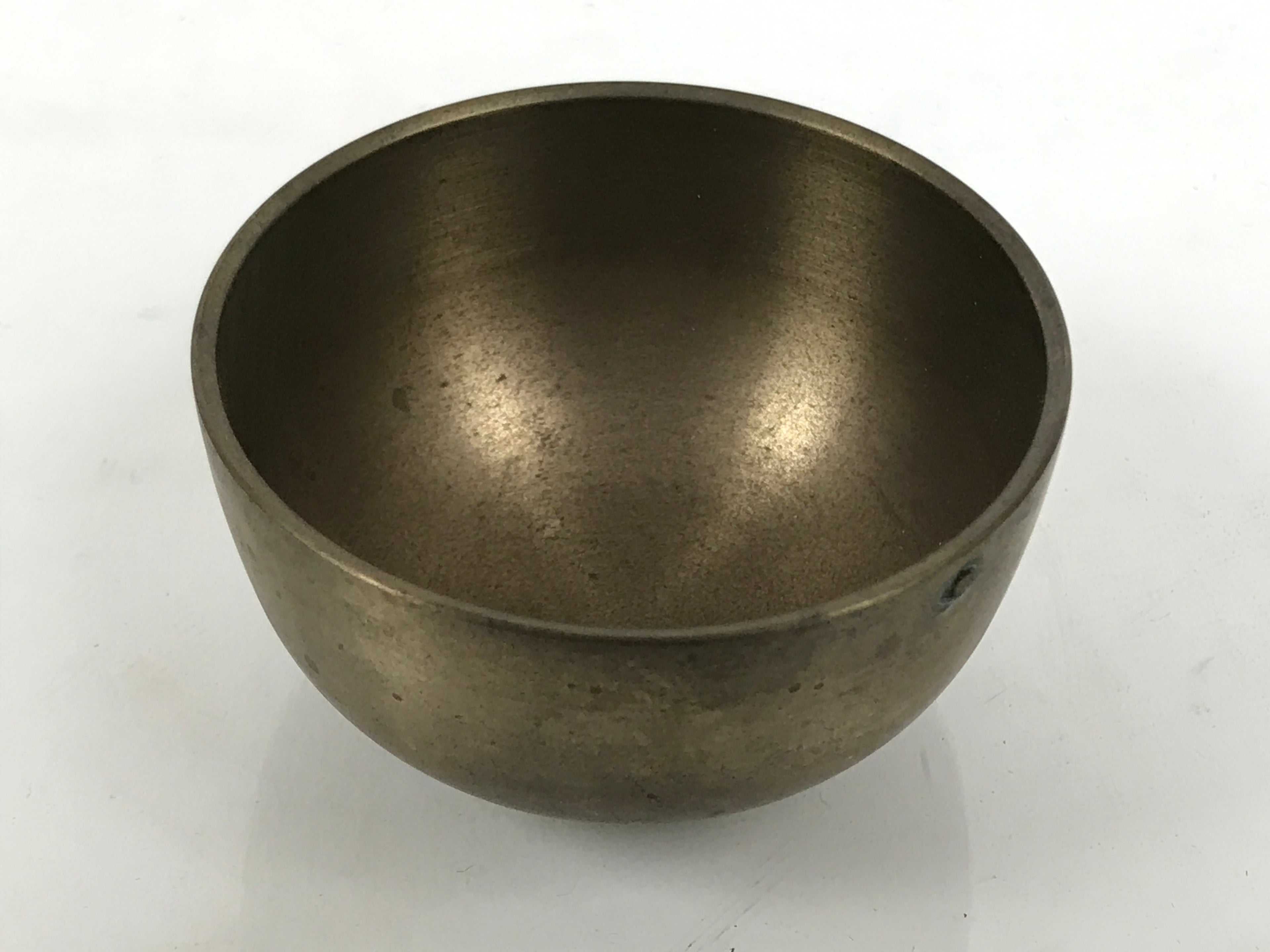 Japanese Buddhist Altar Fitting Brass Metal Orin Bell Singing Bowl Butsugu BA911