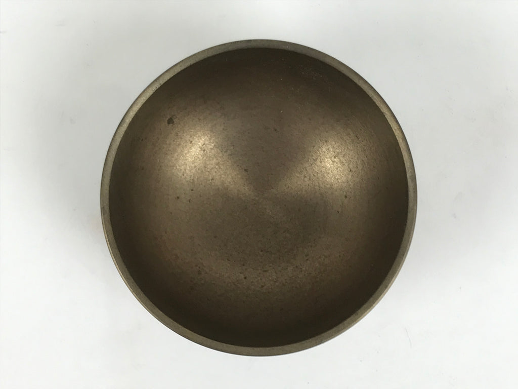 Japanese Buddhist Altar Fitting Brass Metal Orin Bell Singing Bowl Butsugu BA911