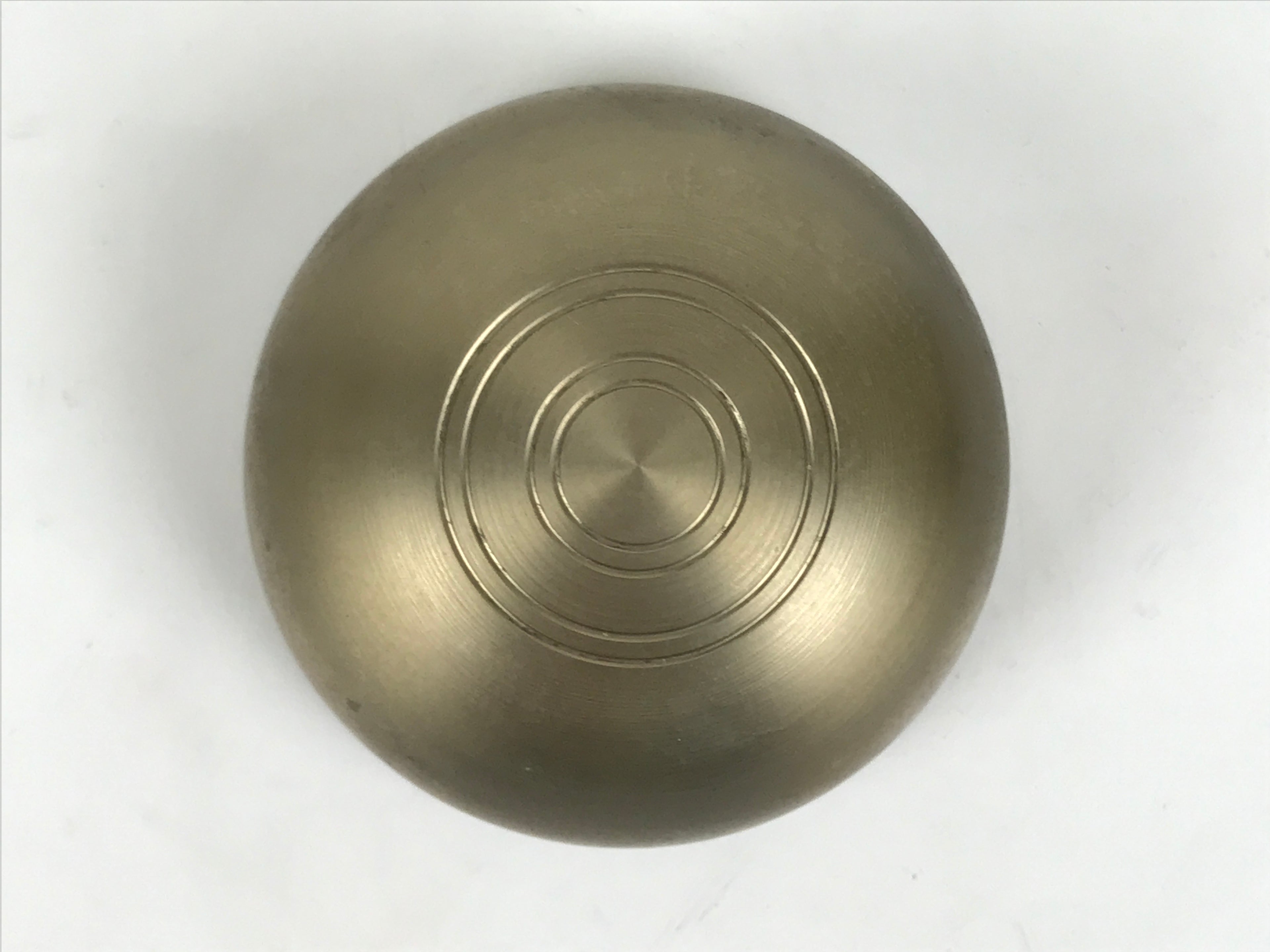 Japanese Buddhist Altar Fitting Brass Metal Orin Bell Singing Bowl Butsugu BA911
