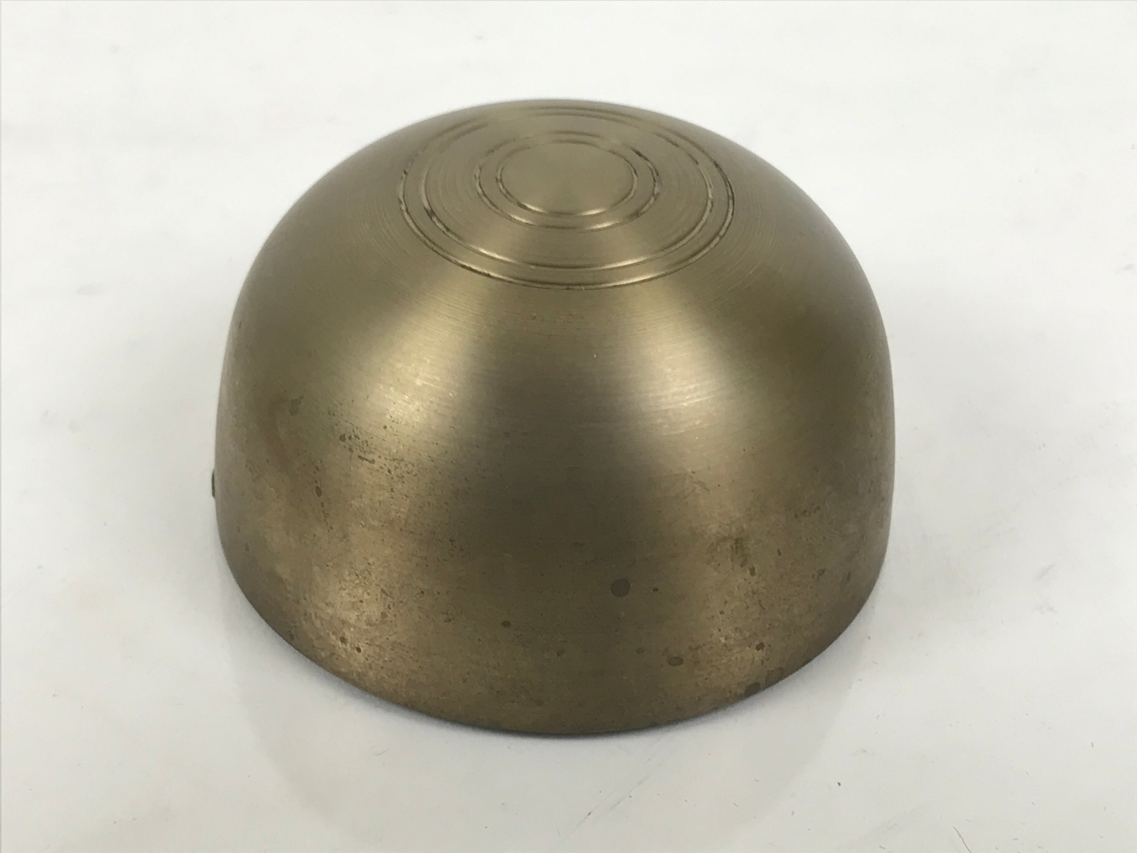 Japanese Buddhist Altar Fitting Brass Metal Orin Bell Singing Bowl Butsugu BA911