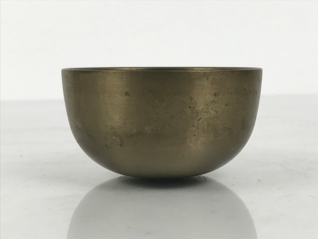 Japanese Buddhist Altar Fitting Brass Metal Orin Bell Singing Bowl Butsugu BA911