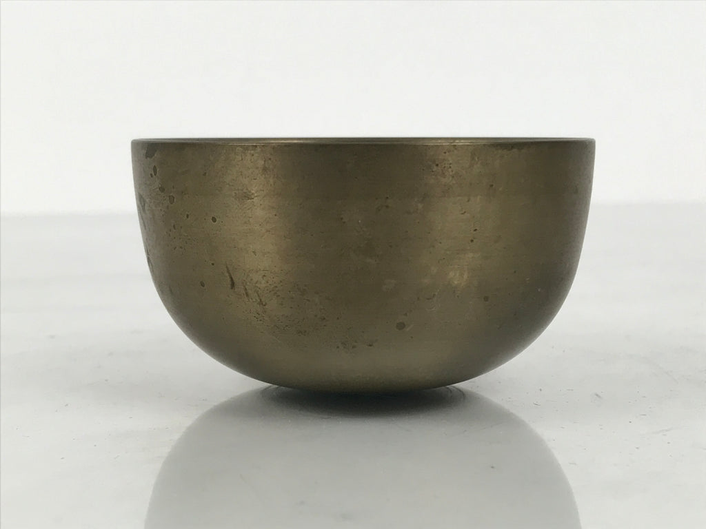 Japanese Buddhist Altar Fitting Brass Metal Orin Bell Singing Bowl Butsugu BA911