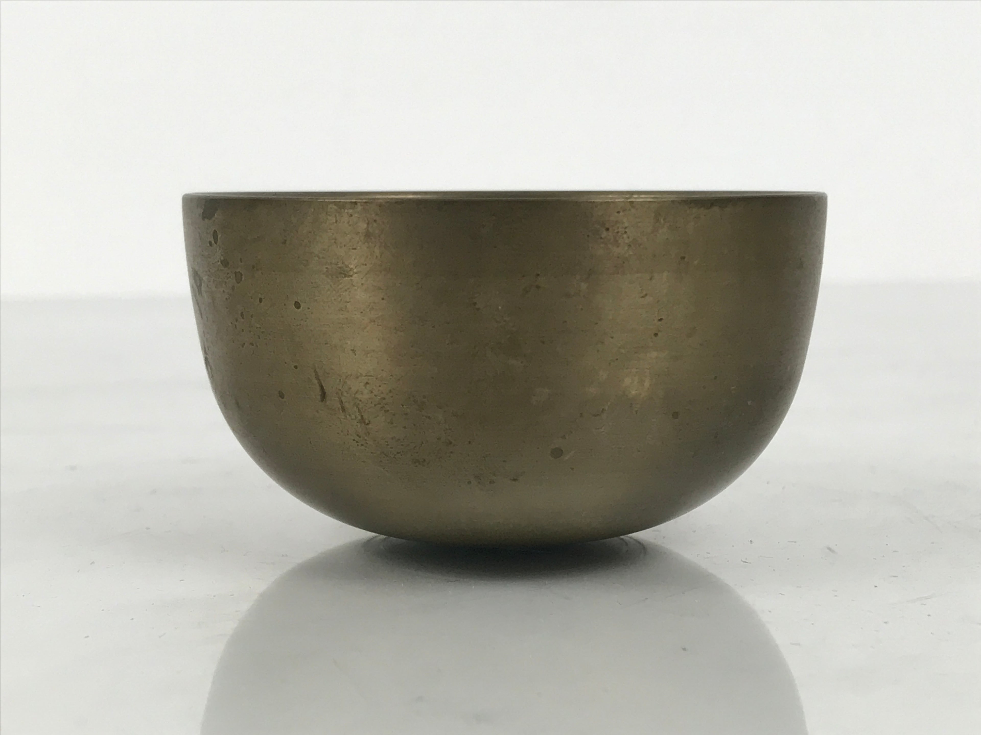 Japanese Buddhist Altar Fitting Brass Metal Orin Bell Singing Bowl Butsugu BA911