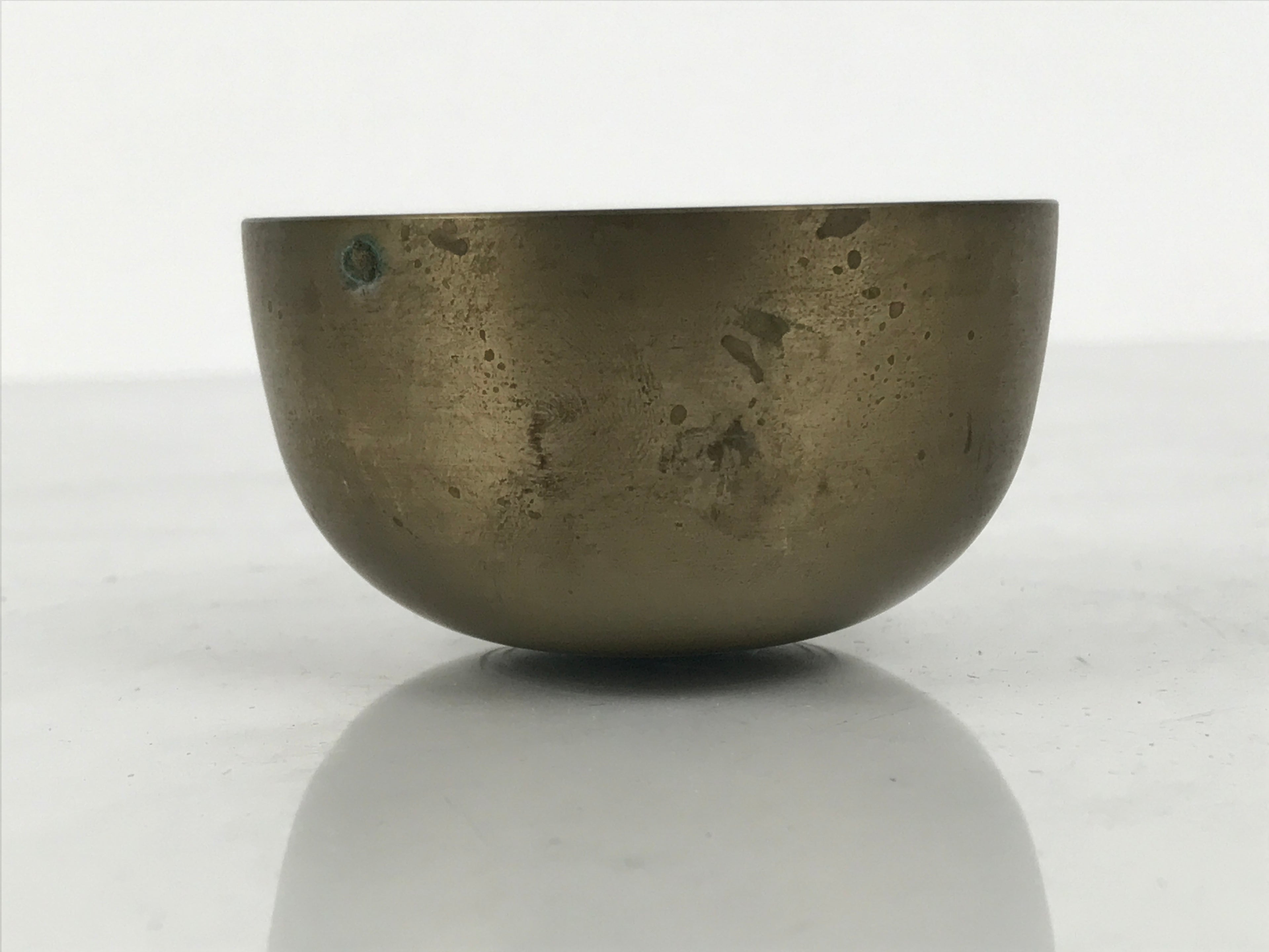 Japanese Buddhist Altar Fitting Brass Metal Orin Bell Singing Bowl Butsugu BA911