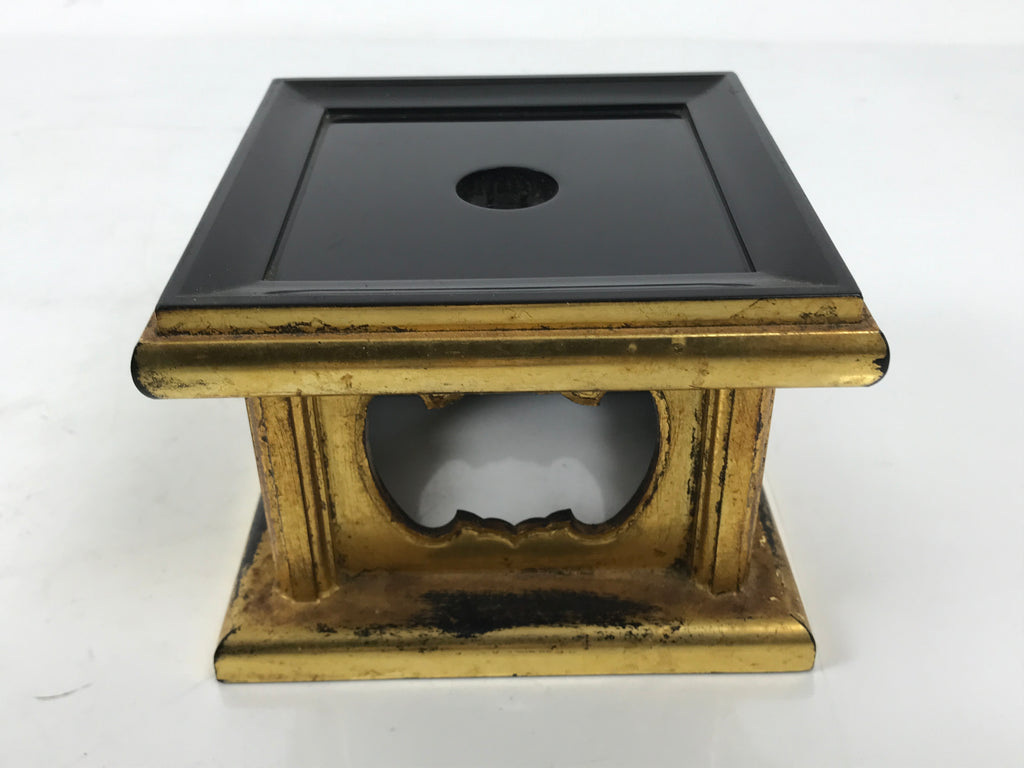 Japanese Buddhist Altar Fitting Brass Orin Bell Singing Bowl Resin Stand BA617
