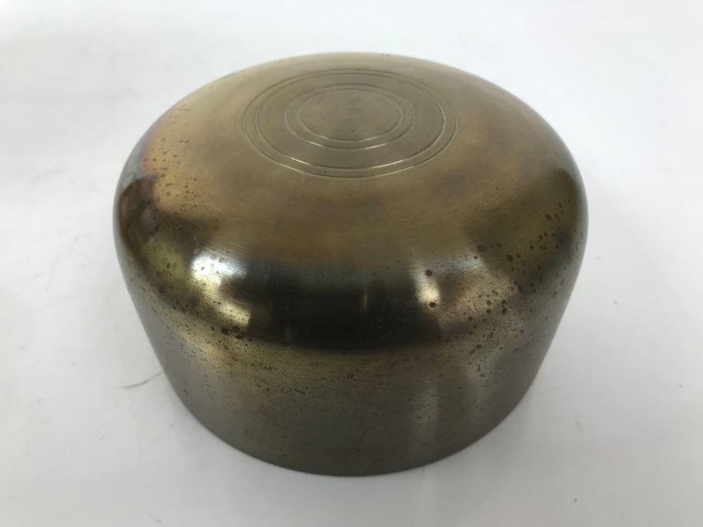 Japanese Buddhist Altar Fitting Brass Orin Bell Singing Bowl Resin Stand BA617