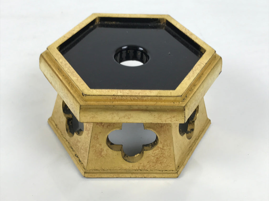 Japanese Buddhist Altar Fitting Brass Orin Bell Singing Bowl Resin Stand BA904
