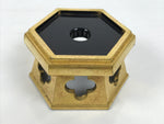 Japanese Buddhist Altar Fitting Brass Orin Bell Singing Bowl Resin Stand BA904