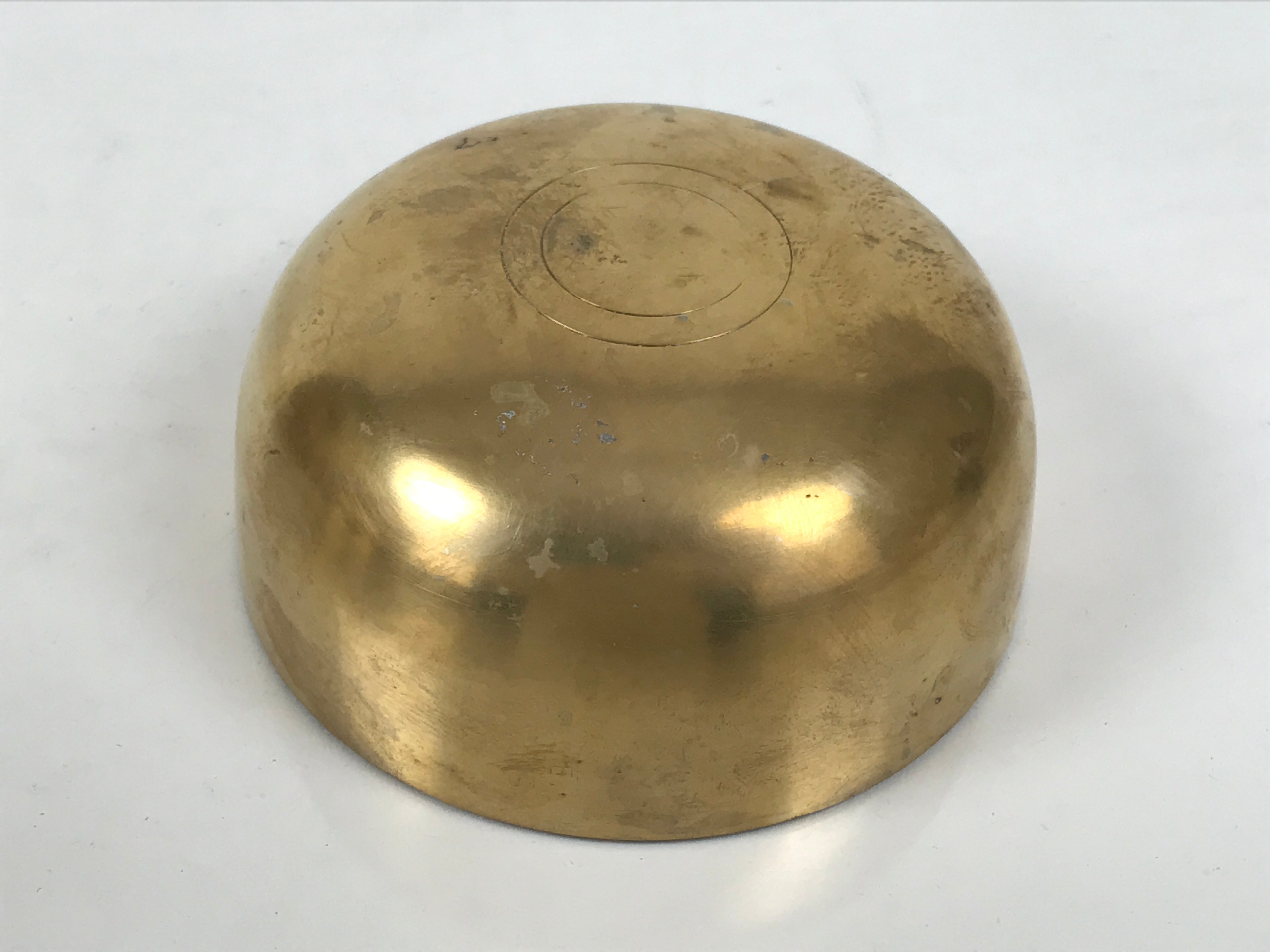 Japanese Buddhist Altar Fitting Brass Orin Bell Singing Bowl Resin Stand BA904