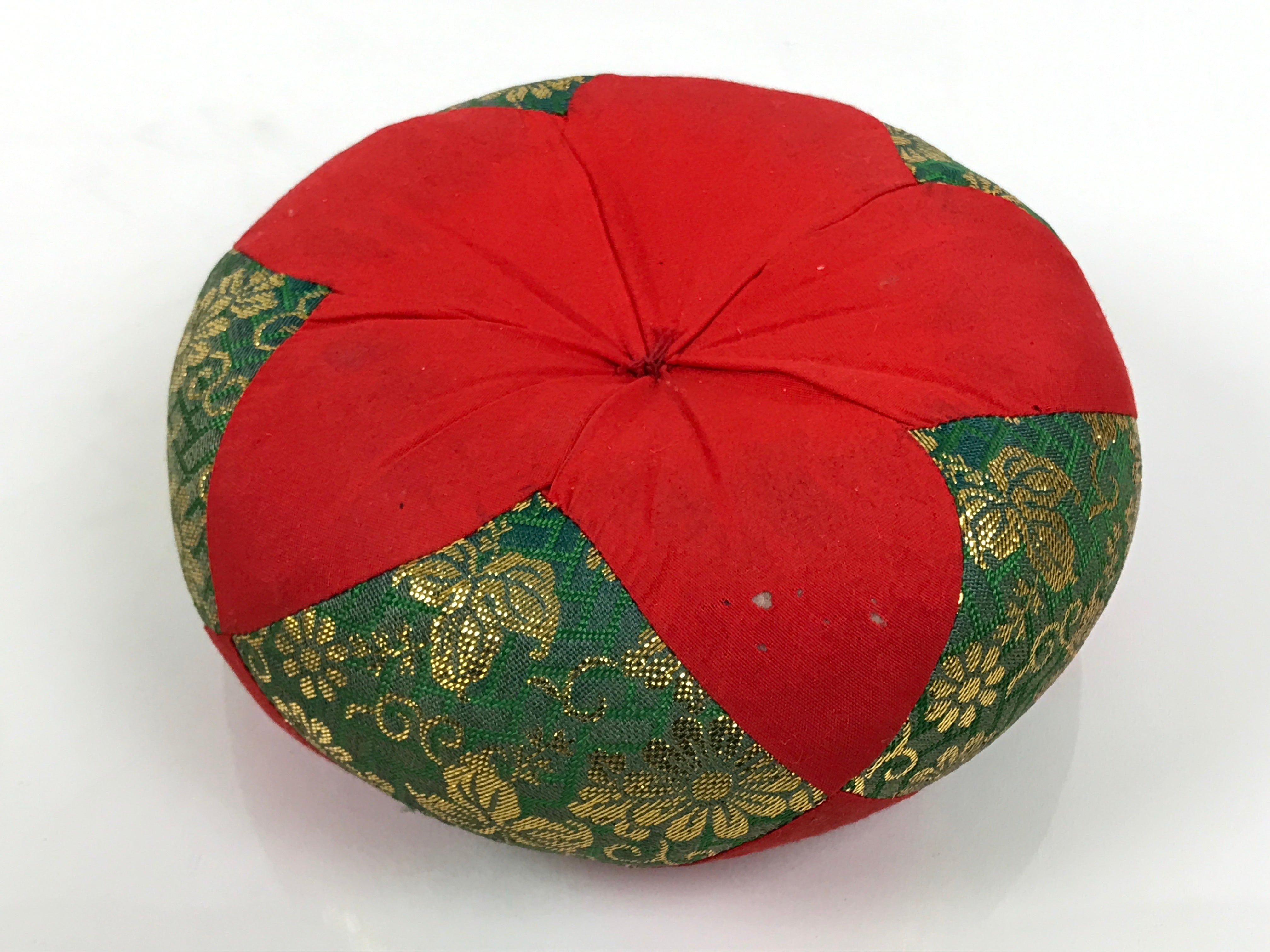 Japanese Buddhist Altar Fitting Brass Orin Bell Vtg Singing Bowl Pillow BA818