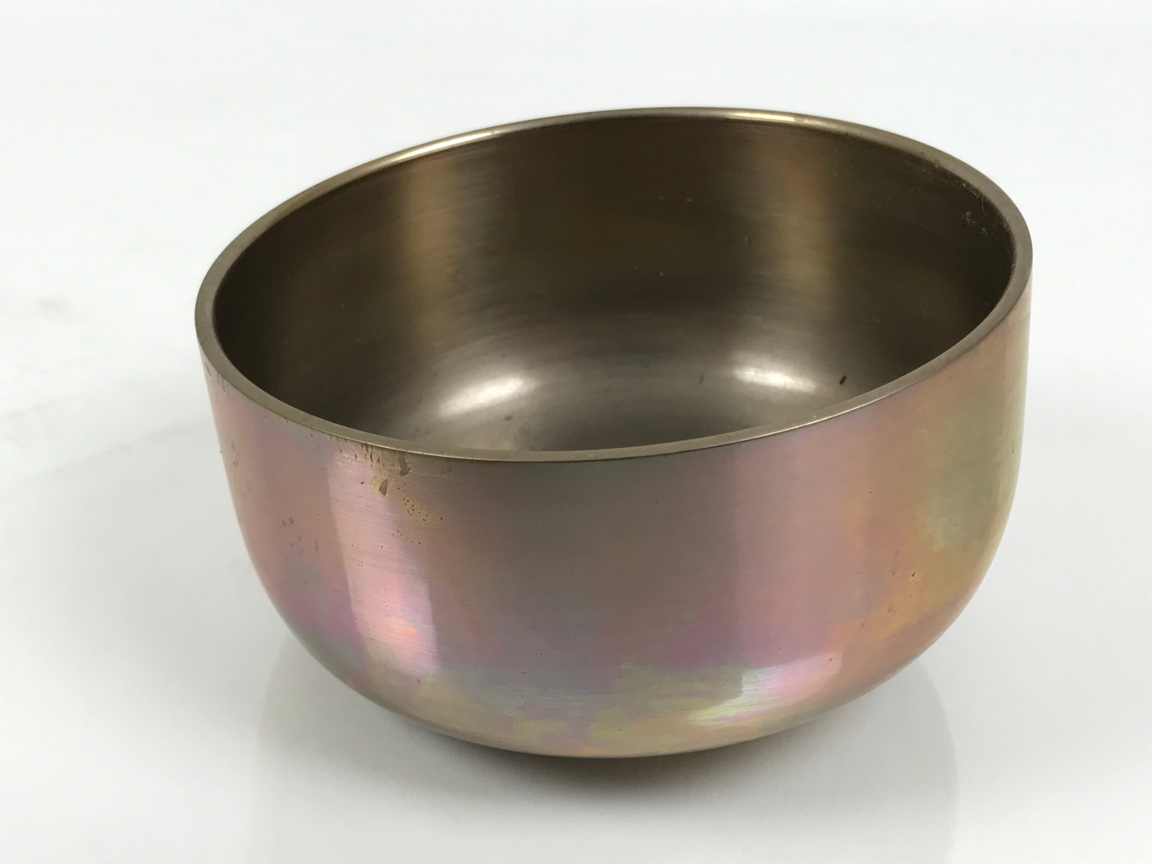 Japanese Buddhist Altar Fitting Brass Orin Bell Vtg Singing Bowl Pillow BA818