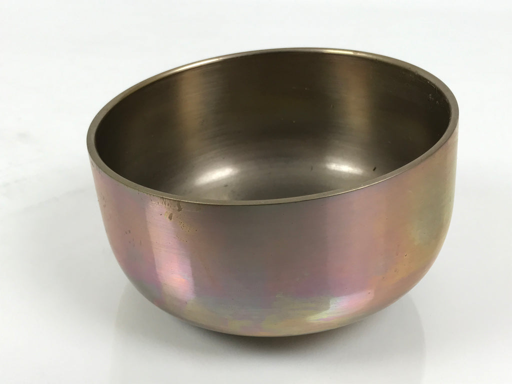 Japanese Buddhist Altar Fitting Brass Orin Bell Vtg Singing Bowl Pillow BA818