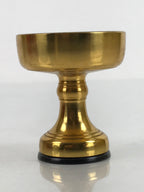 Japanese Buddhist Altar Fitting Brass Rice Offering Cup Vtg Butsugu Gold BA337