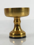 Japanese Buddhist Altar Fitting Brass Rice Offering Cup Vtg Butsugu Gold BA337
