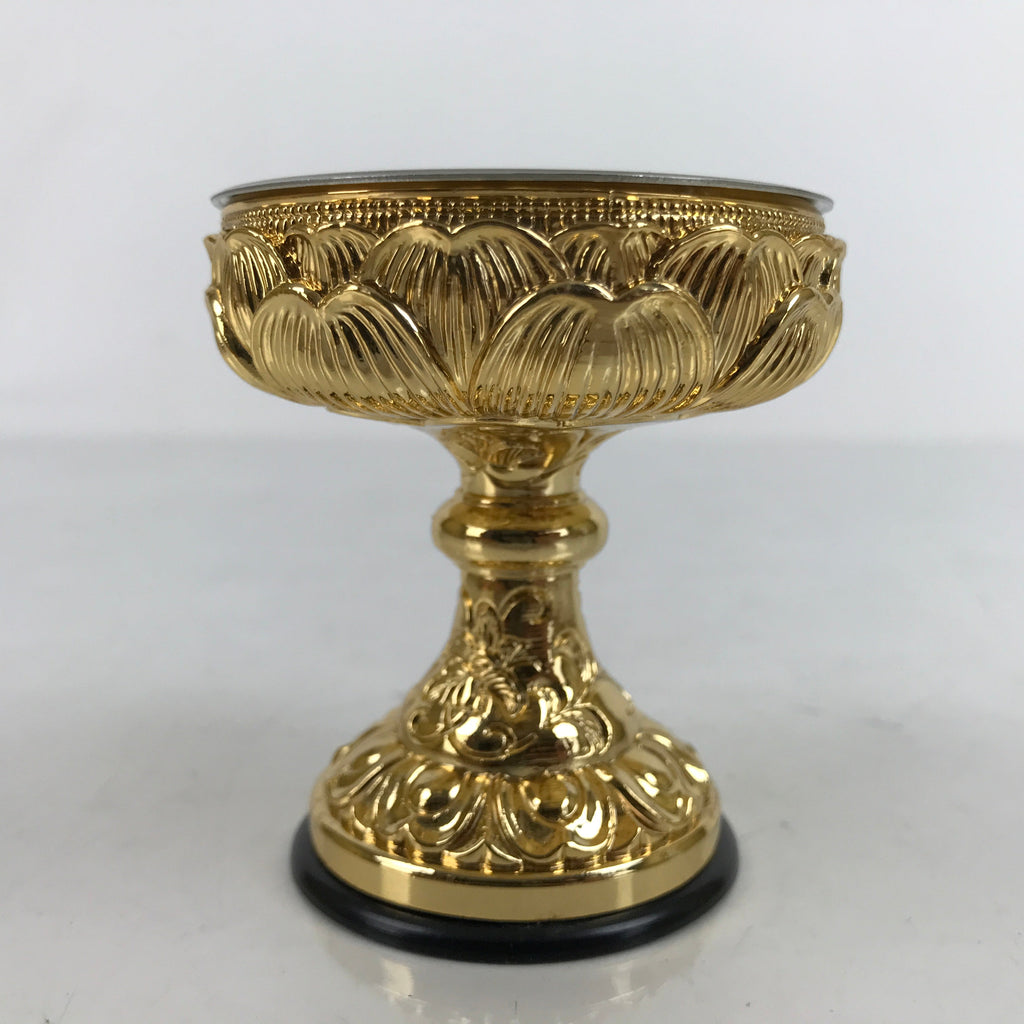 Japanese Buddhist Altar Fitting Brass Rice Offering Cup Vtg Butsugu Gold BA339
