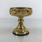 Japanese Buddhist Altar Fitting Brass Rice Offering Cup Vtg Butsugu Gold BA339