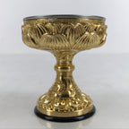 Japanese Buddhist Altar Fitting Brass Rice Offering Cup Vtg Butsugu Gold BA341