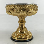 Japanese Buddhist Altar Fitting Brass Rice Offering Cup Vtg Butsugu Gold BA342