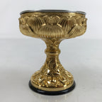 Japanese Buddhist Altar Fitting Brass Rice Offering Cup Vtg Butsugu Gold BA342