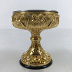 Japanese Buddhist Altar Fitting Brass Rice Offering Cup Vtg Butsugu Gold BA342