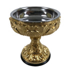 Japanese Buddhist Altar Fitting Brass Rice Offering Cup Vtg Butsugu Gold BA342