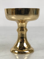 Japanese Buddhist Altar Fitting Brass Rice Offering Cup Vtg Butsugu Gold BA645
