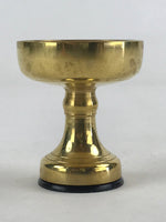 Japanese Buddhist Altar Fitting Brass Rice Offering Cup Vtg Gold Butsugu BA61