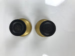 Japanese Buddhist Altar Fitting Brass Rice Offering Cup Vtg Small Gold 2pc BA764