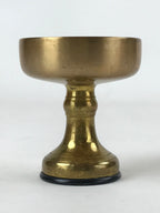 Japanese Buddhist Altar Fitting Brass Rice Offering Cup Vtg Small Gold BA210
