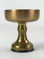 Japanese Buddhist Altar Fitting Brass Rice Offering Cup Vtg Small Gold BA210