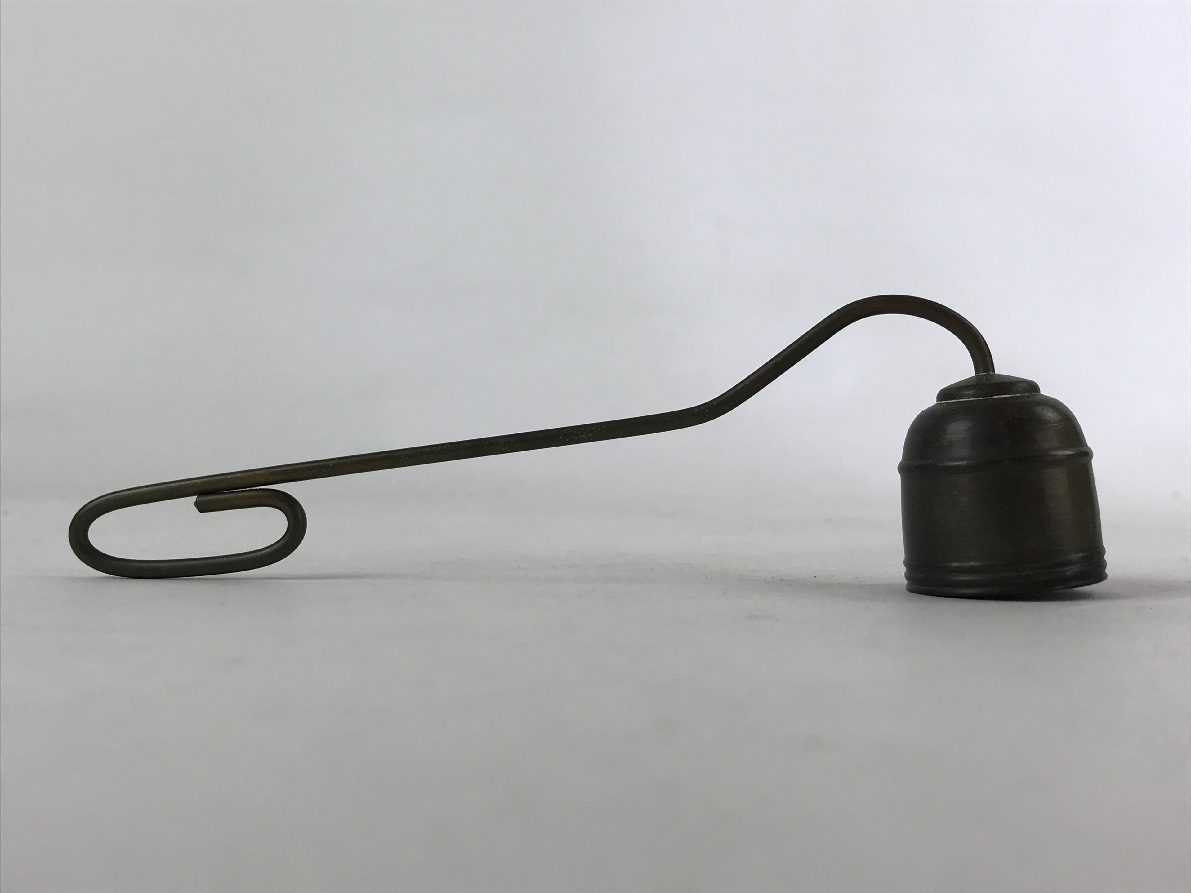 Japanese Buddhist Altar Fitting Bronze Candle Snuffer Vtg Butsugu Accessory BA88