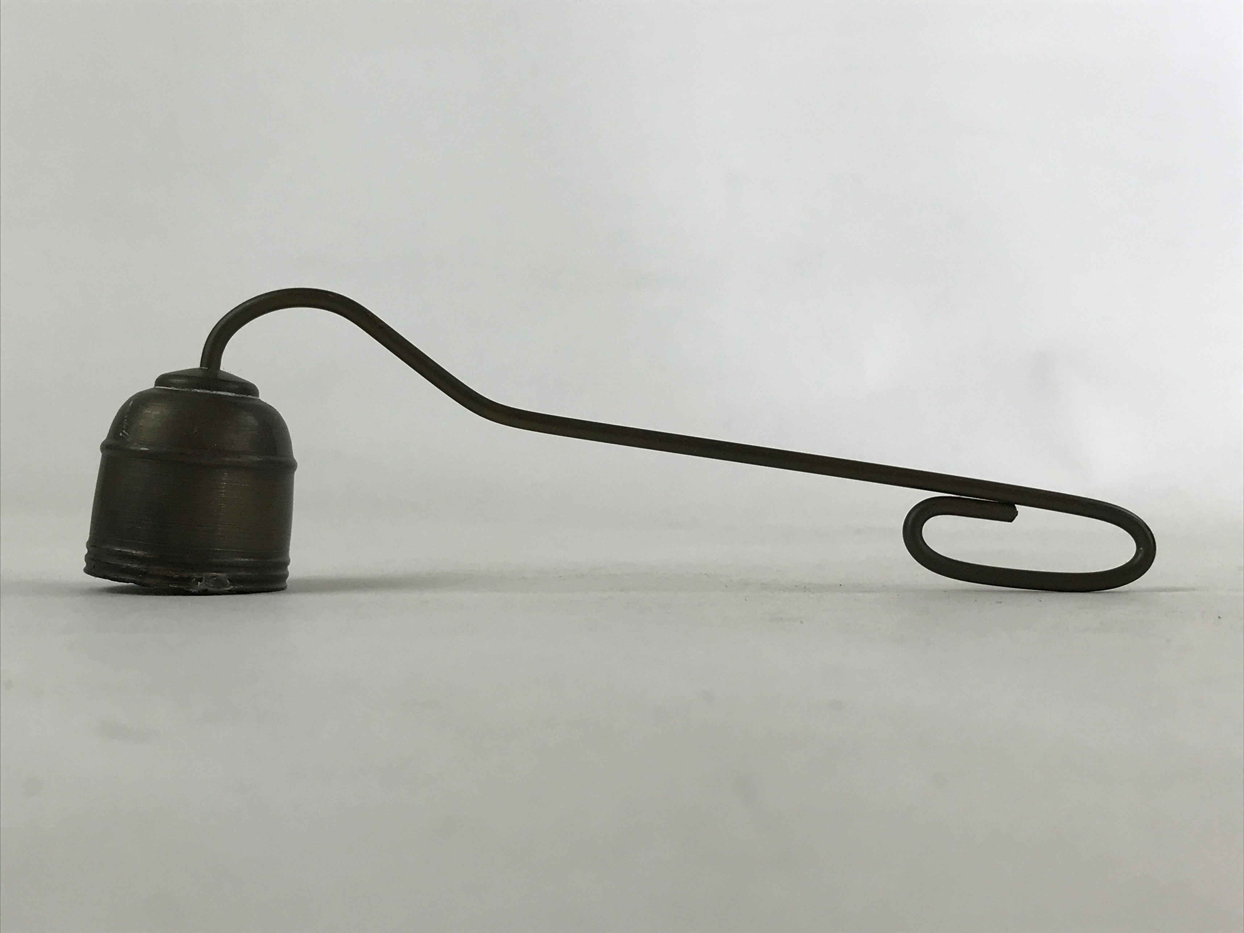 Japanese Buddhist Altar Fitting Bronze Candle Snuffer Vtg Butsugu Acce