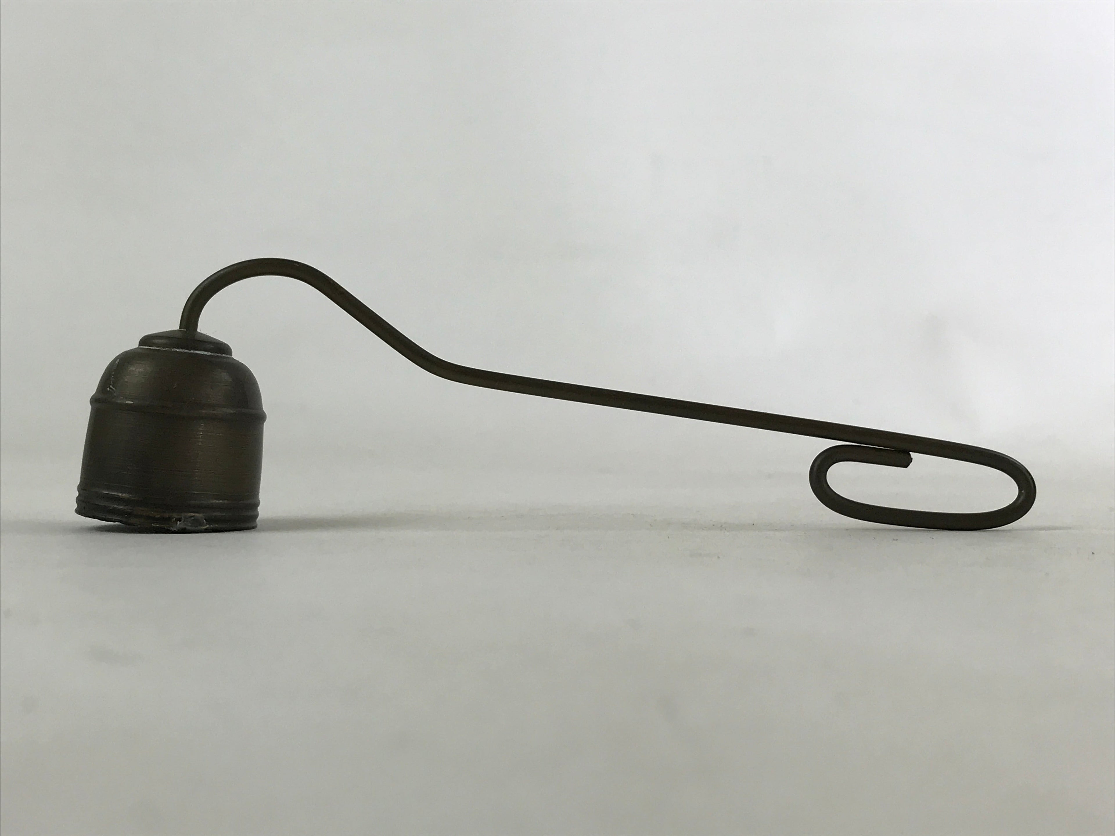 Japanese Buddhist Altar Fitting Bronze Candle Snuffer Vtg Butsugu Accessory BA88