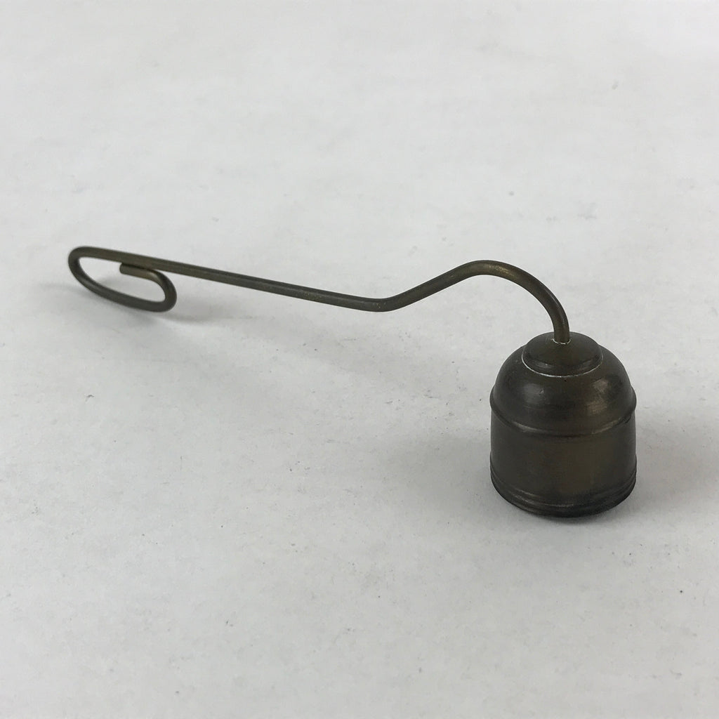 Japanese Buddhist Altar Fitting Bronze Candle Snuffer Vtg Butsugu Accessory BA88