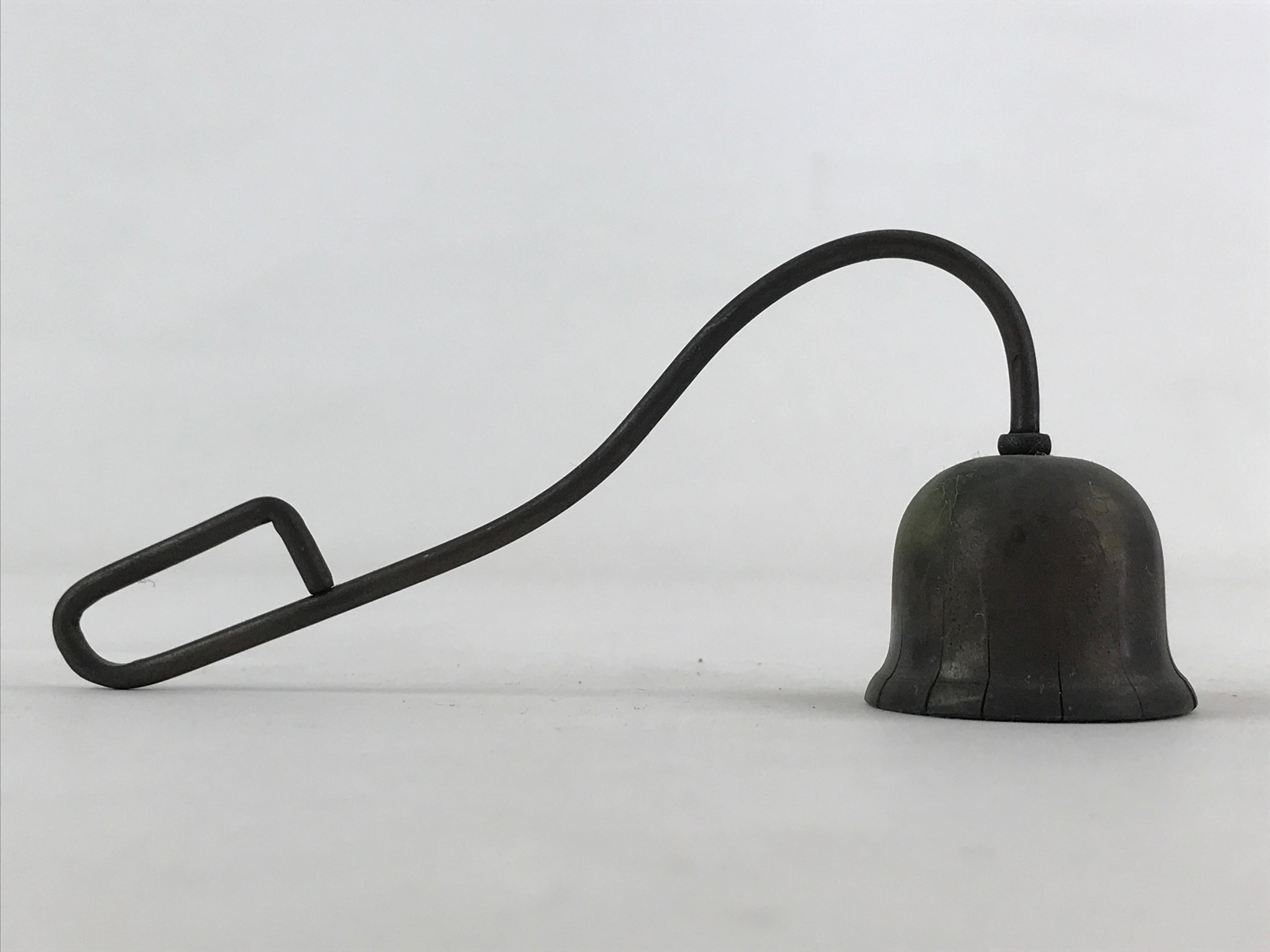 Japanese Buddhist Altar Fitting Bronze Candle Snuffer Vtg Butsugu BA73
