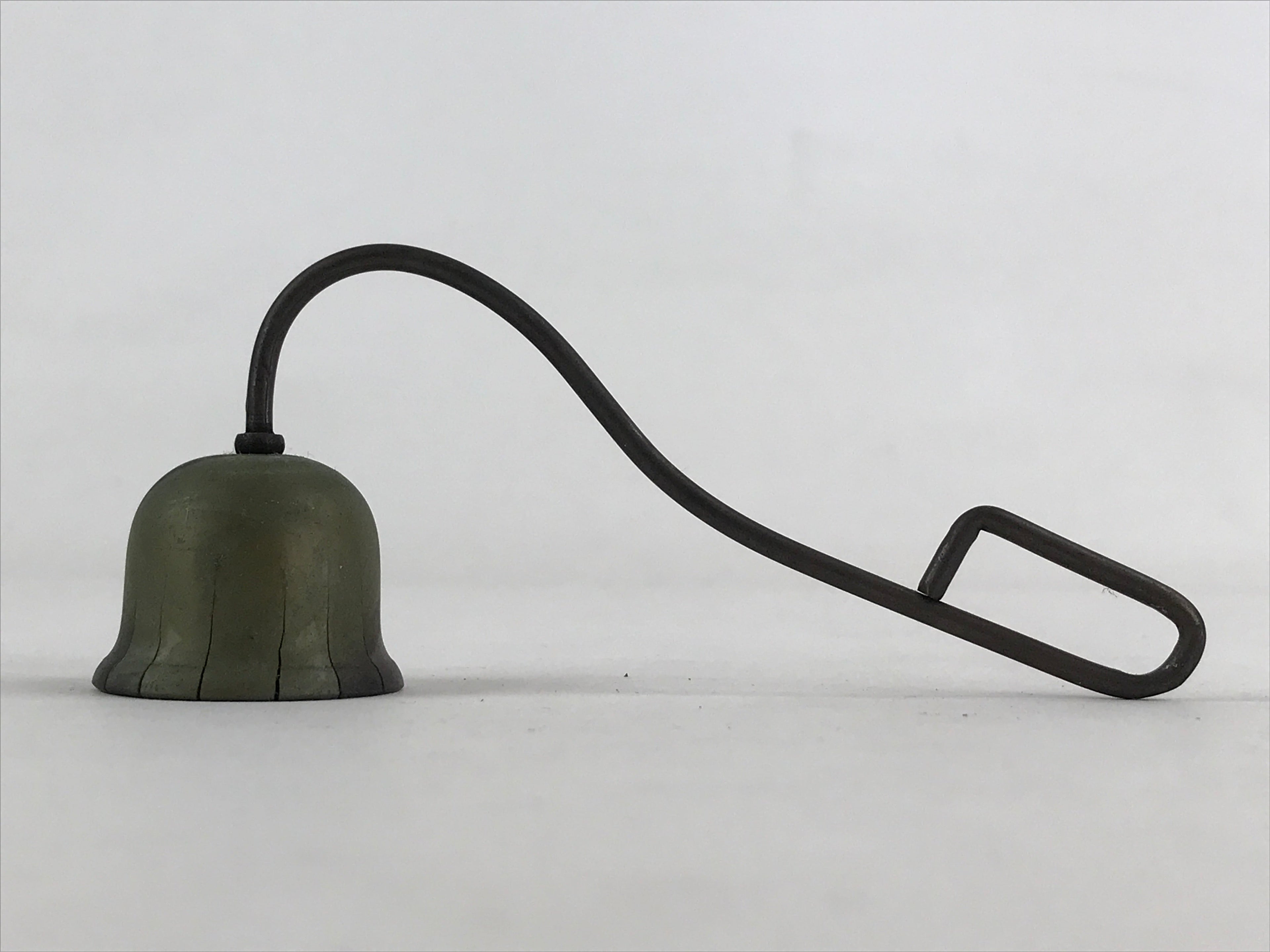 Japanese Buddhist Altar Fitting Bronze Candle Snuffer Vtg Butsugu BA73