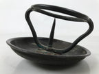Japanese Buddhist Altar Fitting Bronze Candle Stand Part Metal Shokudai BA595