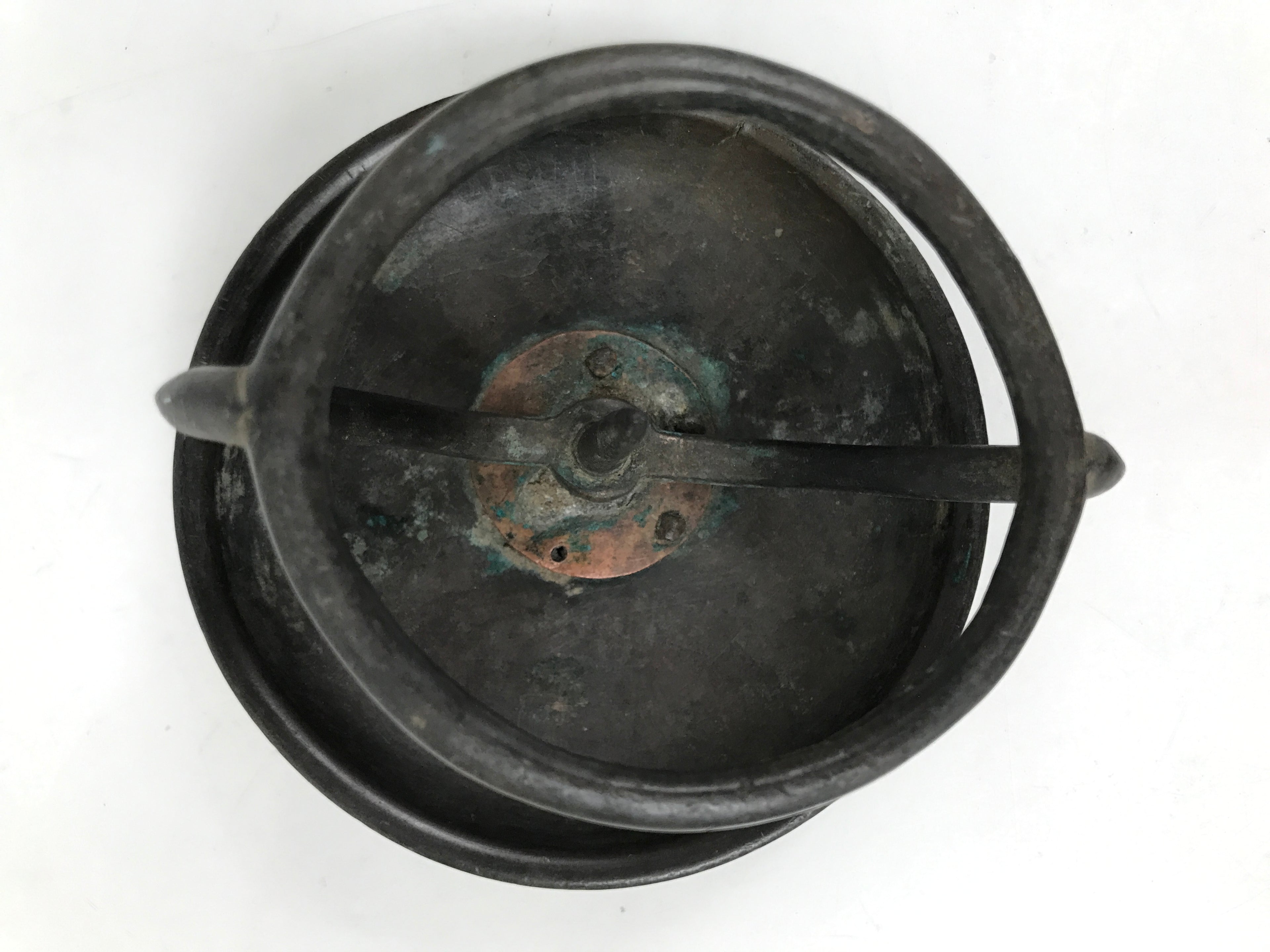 Japanese Buddhist Altar Fitting Bronze Candle Stand Part Metal Shokudai BA595